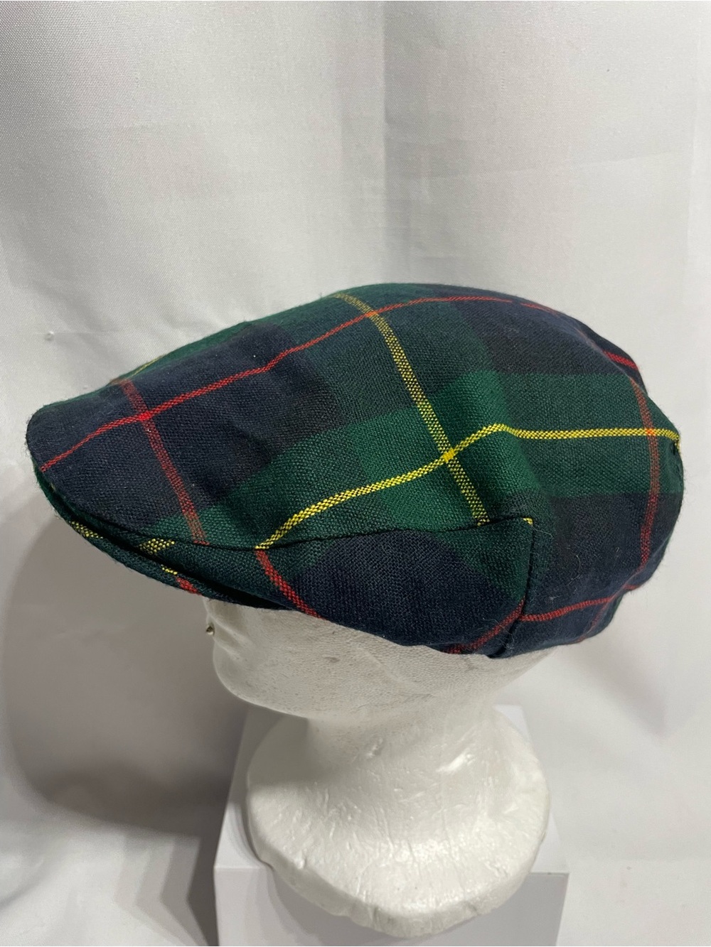 Adult One Size Adjustable Vintage tartan plaid flat cap newsboy classic plaid